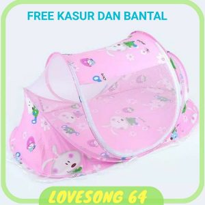Kelambu_Bayi_Happy_Baby_Motif_Cartoon_LS101