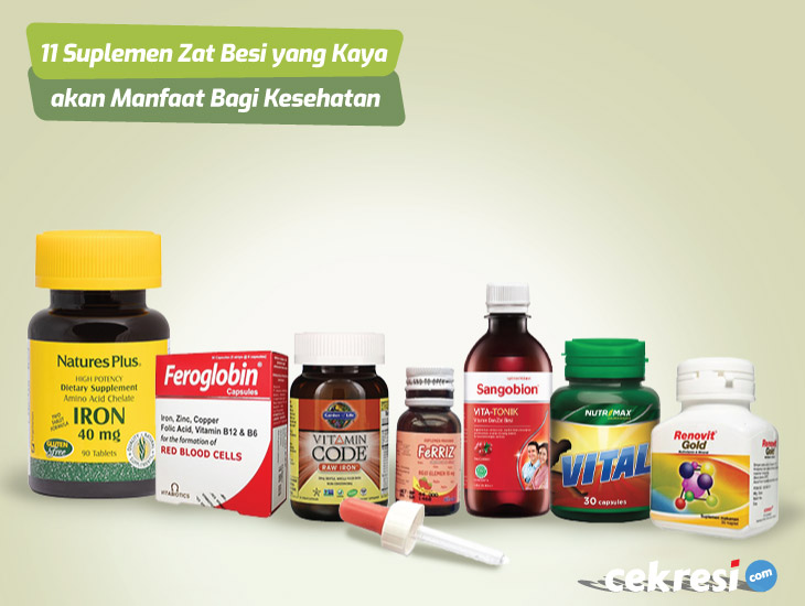 11 Rekomendasi Suplemen Zat Besi yang Kaya akan Manfaat Bagi Kesehatan