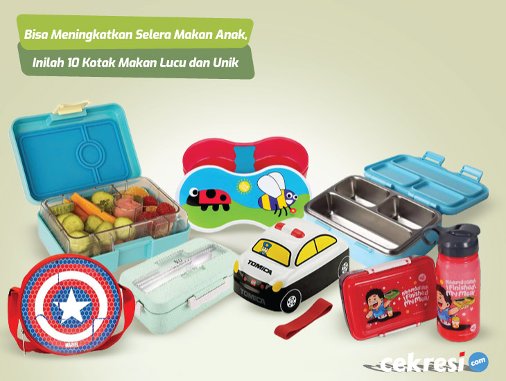 Bisa Meningkatkan Selera Makan Anak, Inilah 10 Kotak Makan Lucu dan Unik