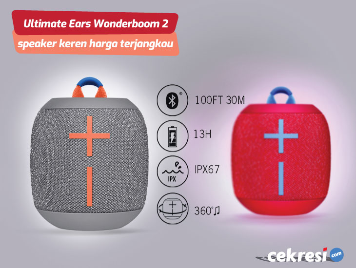 Ultimate Ears Wonderboom 2: portable bluetooth speaker keren harga terjangkau